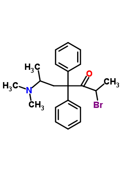 3-Heptanone,2-bromo-6-(dimethylamino)-4,4-diphenyl-, hydrobromide (9ci) Structure,7500-26-7Structure