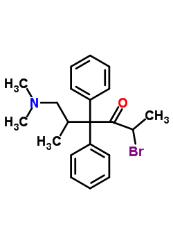 2-Bromo-6-dimethylamino-5-methyl-4,4-diphenyl-hexan-3-one Structure,7500-27-8Structure