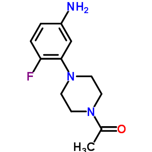 1-[4-(5-Amino-2-fluorophenyl)-1-piperazinyl]ethanone Structure,75001-84-2Structure