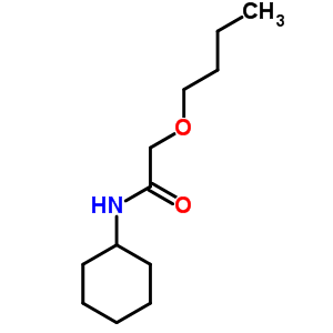 Acetamide, 2-butoxy-n-cyclohexyl- Structure,7508-37-4Structure