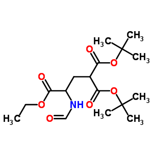 N-formyl gamma-carboxyglutamic acid gamma,gamma-di-t-butyl 3-ethyl ester Structure,75117-30-5Structure