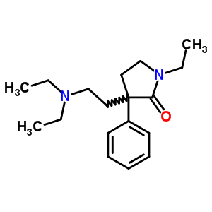 3-(2-Diethylaminoethyl)-1-ethyl-3-phenyl-pyrrolidin-2-one Structure,7512-13-2Structure