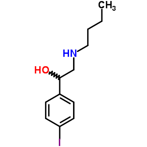 2-Butylamino-1-(4-iodophenyl)ethanol Structure,7512-27-8Structure