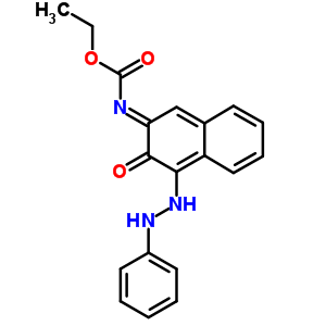 Ethyl (ne)-n-[3-oxo-4-(2-phenylhydrazinyl)naphthalen-2-ylidene]carbamate Structure,7512-42-7Structure