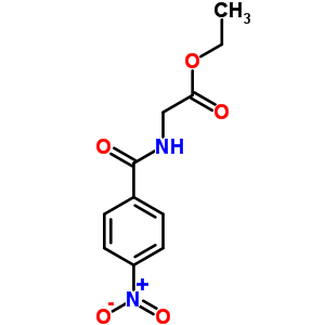 Ethyl 2-[(4-nitrobenzoyl)amino]acetate Structure,7512-77-8Structure