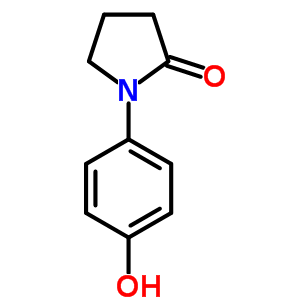 1-(4-Hydroxyphenyl)-2-pyrrolidinone Structure,7517-07-9Structure