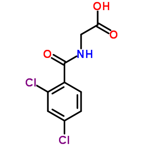 (2,4-Dichloro-benzoylamino)-acetic acid Structure,7554-79-2Structure