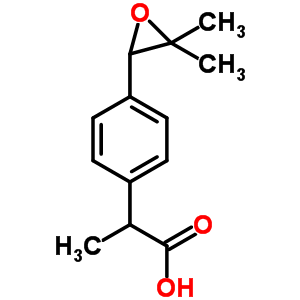 2-[P-(2-methyl-1,2-epoxypropyl)phenyl]propionic acid Structure,75626-00-5Structure