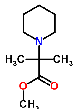 Methyl 2-methyl-2-(1-piperidyl)propanoate Structure,75673-33-5Structure