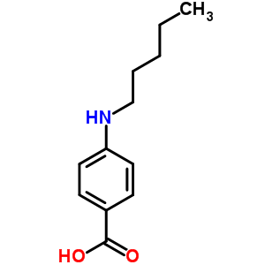 4-(Pentylamino)benzoic acid Structure,75681-60-6Structure