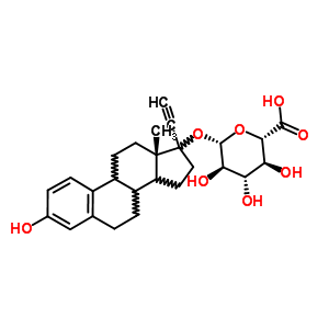 17Alpha-ethynylestradiol-17beta-d-glucopyranosiduronic acid Structure,75803-39-3Structure