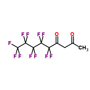 5,5,6,6,7,7,8,8,9,9,9-Undecafluorononane-2,4-dione Structure,75824-01-0Structure