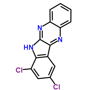 6H-indolo[2,3-b]quinoxaline, 7,9-dichloro- Structure,75907-81-2Structure