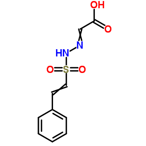 Acetic acid, [[(2-phenylethenyl)sulfonyl]hydrazono]- Structure,75968-29-5Structure