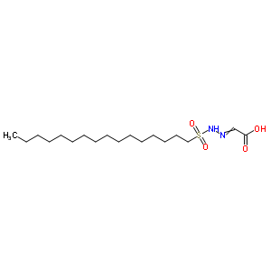 Acetic acid, [(hexadecylsulfonyl)hydrazono]- Structure,75968-33-1Structure