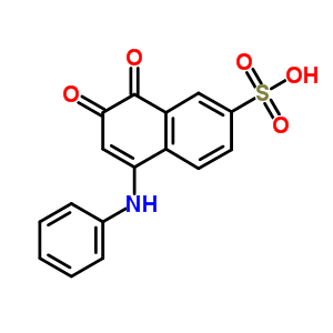 5-Anilino-7,8-dioxo-naphthalene-2-sulfonic acid Structure,7598-08-5Structure