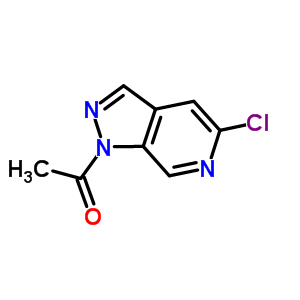 1-Acetyl-5-chloro-pyrazolo-[3,4-c]pyridine Structure,76006-04-7Structure