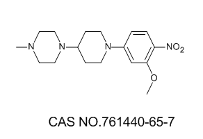 1-(1-(3-Methoxy-4-nitrophenyl)piperidin-4-yl)-4-methylpiperazine Structure,761440-65-7Structure