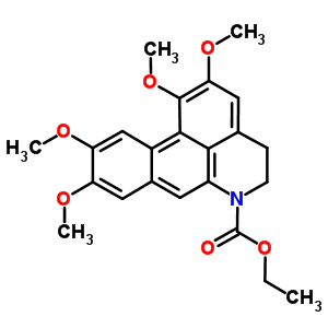 Dibenzo[de,g]quinoline-6-carboxylic acid, 4,5-dihydro-1,2,9, 10-tetramethoxy-, ethyl ester Structure,7630-72-0Structure