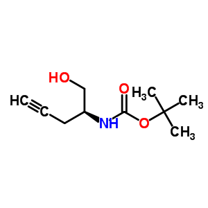 (S)-(1-hydroxymethyl-but-3-ynyl)-carbamic acid tert-butyl ester Structure,763122-73-2Structure