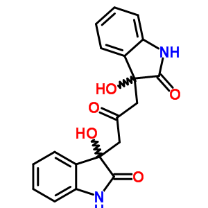 3-Hydroxy-3-[3-(3-hydroxy-2-oxo-1h-indol-3-yl)-2-oxo-propyl]-1h-indol-2-one Structure,76325-81-0Structure