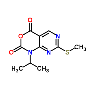 1-Isopropyl-7-(methylthio)-1h-pyrimido[4,5-d][1,3]oxazine-2,4-dione Structure,76360-89-9Structure