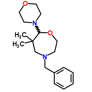 4-Benzyl-6,6-dimethyl-7-morpholin-4-yl-1,4-oxazepane Structure,76503-77-0Structure