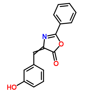 4-[(3-Hydroxyphenyl)methylidene]-2-phenyl-1,3-oxazol-5-one Structure,76505-93-6Structure