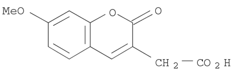 7-Methoxy-2-oxo-2h-1-benzopyran-3-acetic acid Structure,765276-64-0Structure