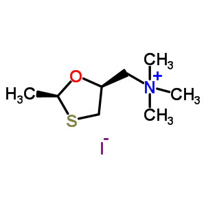 Cis-2-methyl-5-trimethylammoniummethyl-1,3-oxathiolane iodide Structure,76541-57-6Structure