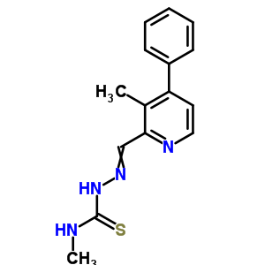 3-Methyl-1-[(3-methyl-4-phenyl-pyridin-2-yl)methylideneamino]thiourea Structure,76609-51-3Structure