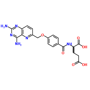 L-glutamic acid, n-[4-[(2,4-diaminopyrido[3, 2-d]pyrimidin-6-yl)methoxy]benzoyl]- Structure,76807-64-2Structure