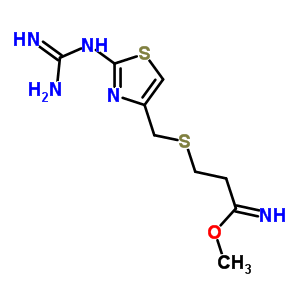 3-(((2-Guanidino-4-thiazolyl)methyl)thio)propanimidic acid methyl ester Structure,76823-94-4Structure