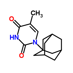 1-(1-Adamantyl)-5-methyl-pyrimidine-2,4-dione Structure,76849-32-6Structure