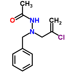 Aceticacid, 2-(2-chloro-2-propen-1-yl)-2-(phenylmethyl)hydrazide Structure,7696-79-9Structure