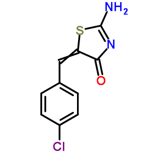 2-Amino-5-[(4-chlorophenyl)methylidene]-1,3-thiazol-4-one Structure,76988-00-6Structure