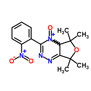 Furo[3,4-e]-1,2,4-triazine,5,7-dihydro-5,5,7,7-tetramethyl-3-(2-nitrophenyl)-, 4-oxide Structure,77179-46-5Structure