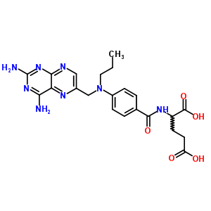 2-[[4-[(2,4-Diaminopteridin-6-yl)methyl-propyl-amino]benzoyl]amino]pentanedioic acid Structure,77337-37-2Structure