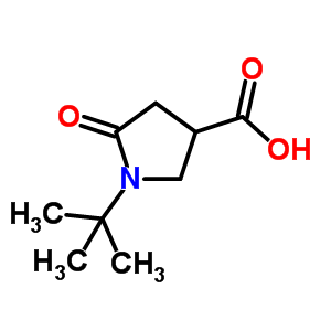 1-Tert-butyl-5-oxopyrrolidine-3-carboxylic acid Structure,773865-05-7Structure