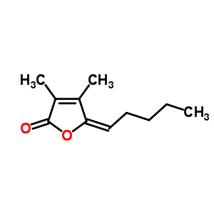 2(5H)-furanone, 3,4-dimethyl-5-pentylidene- Structure,774-64-1Structure