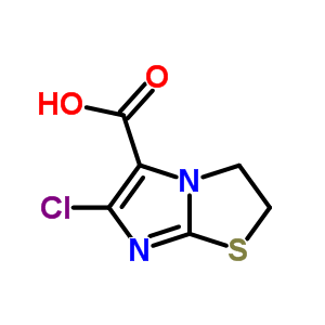 6-Chloro-2,3-dihydro-imidazo[2,1-b]thiazole-5-carboxylic acid Structure,77628-53-6Structure