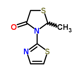 2-Methyl-3-(1,3-thiazol-2-yl)thiazolidin-4-one Structure,77655-29-9Structure