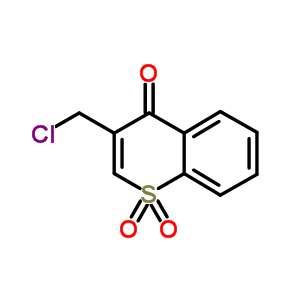 4H-1-benzothiopyran-4-one,3-(chloromethyl)-, 1,1-dioxide Structure,77694-48-5Structure