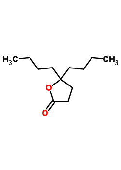 2(3H)-furanone, 5,5-dibutyldihydro- Structure,7774-47-2Structure