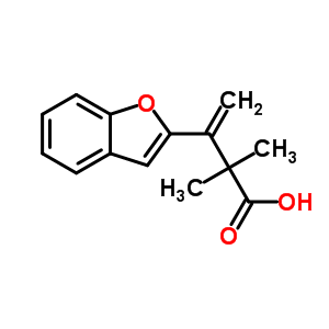 3-Benzofuran-2-yl-2,2-dimethyl-but-3-enoic acid Structure,77872-11-8Structure