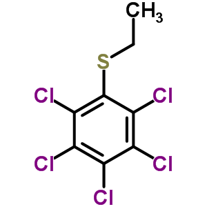 Benzene,1,2,3,4,5-pentachloro-6-(ethylthio)- Structure,77876-27-8Structure