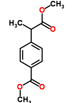 Methyl 4-(1-methoxy-1-oxopropan-2-yl)benzoate Structure,77959-48-9Structure