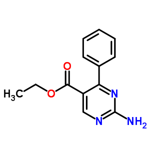 2-Amino-4-phenyl-pyrimidine-5-carboxylic acid ethyl ester Structure,77995-05-2Structure