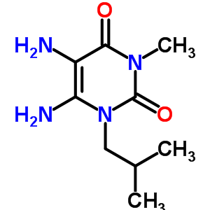 4,5-Diamino-3-isobutyl-1-methylpyrimidine-2,6-dione Structure,78033-18-8Structure