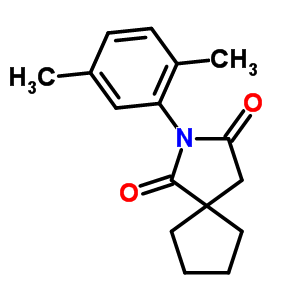 8-(2,5-Dimethylphenyl)-8-azaspiro[4.4]nonane-7,9-dione Structure,78045-28-0Structure